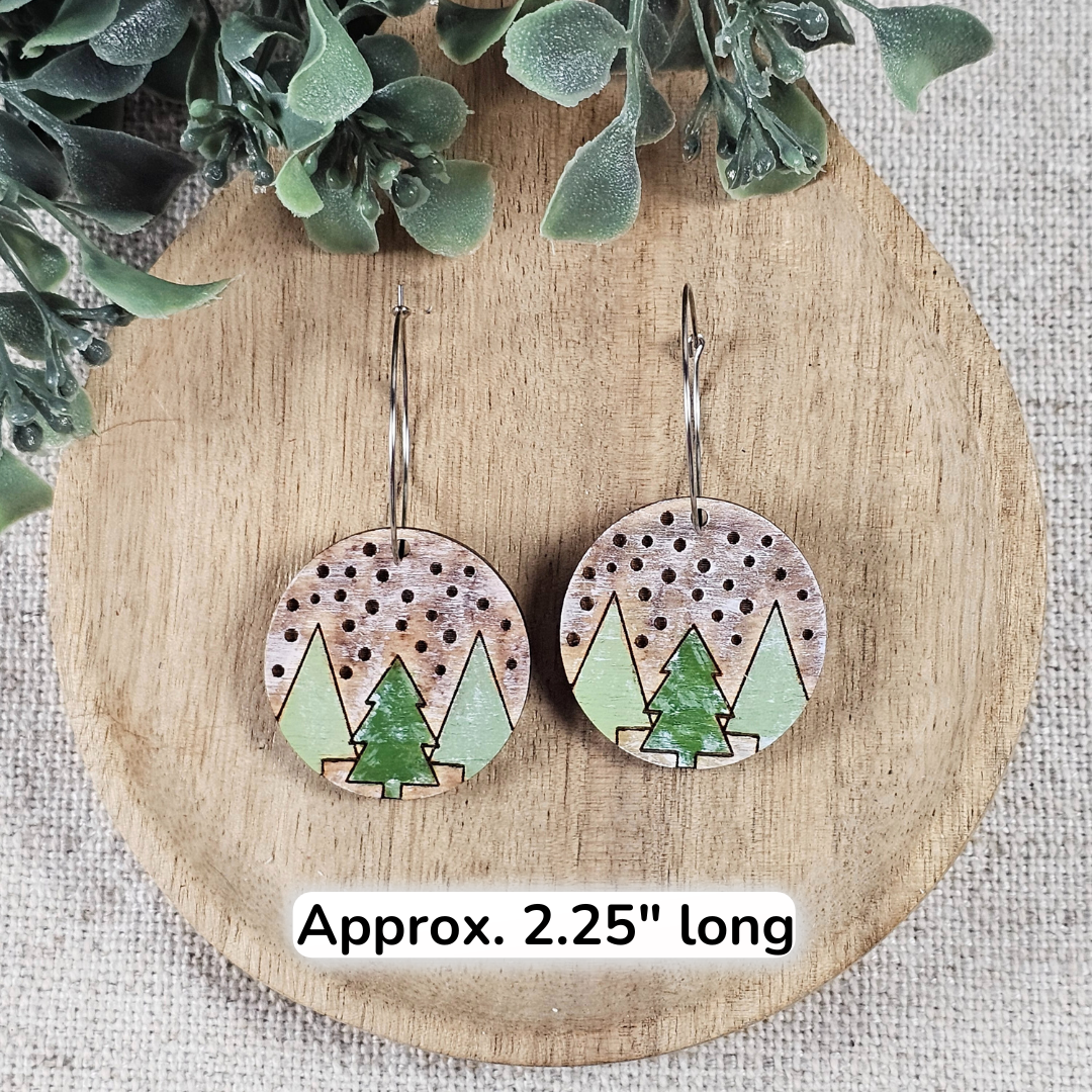 Trio of Trees Earrings