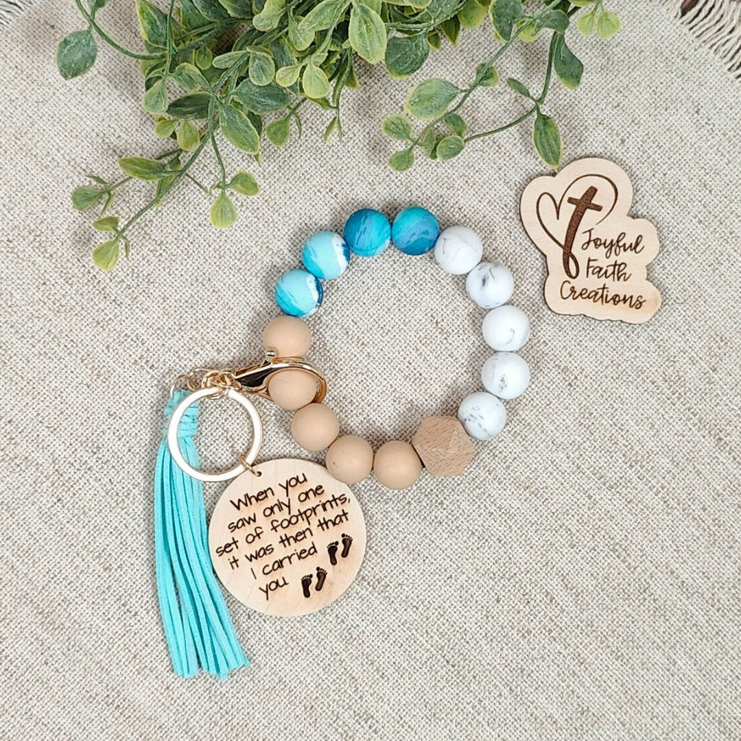 Footprints in the Sand Wristlet