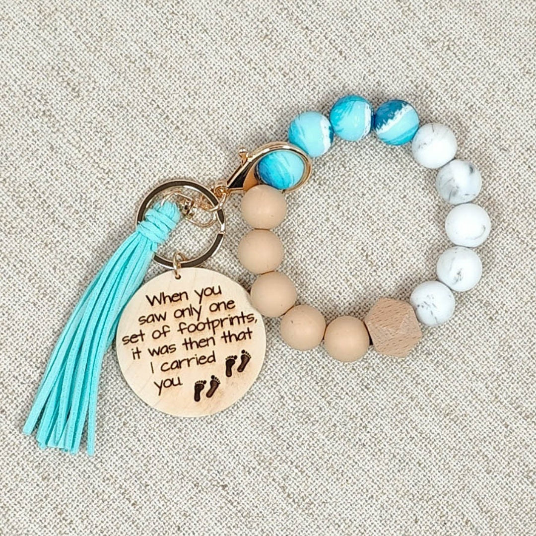 Footprints in the Sand Wristlet