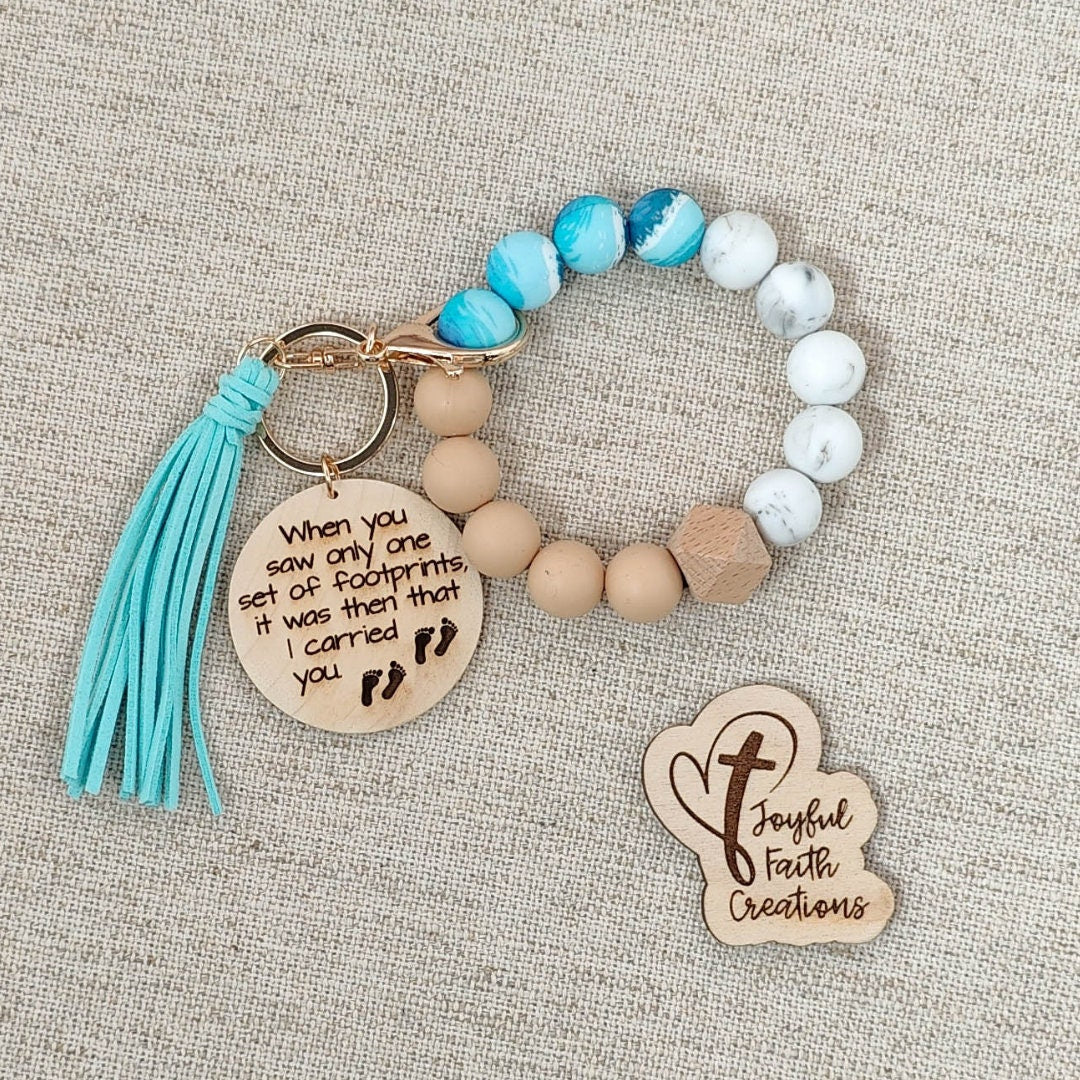 Footprints in the Sand Wristlet