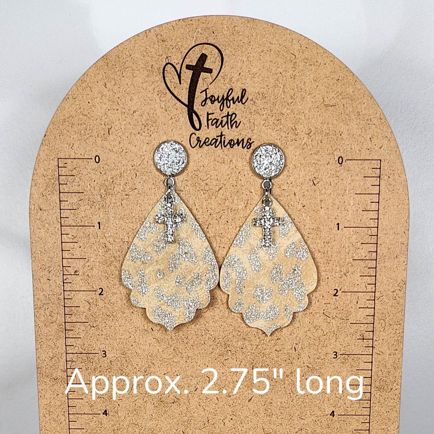 holiday party earrings, rhinestone cross earrings, Christian gifts for women faith, unique Christmas gift for wife, for mom, stud earrings