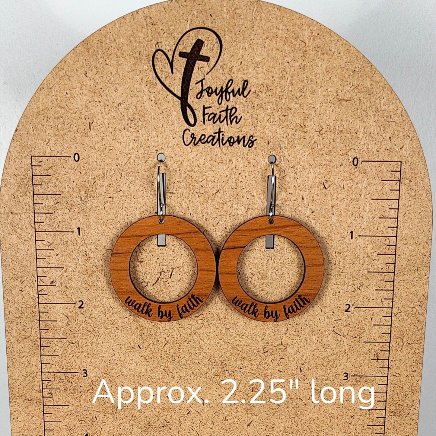 walk by faith earrings, Christian gifts for women, Easter earrings, birthday gift for sister, for daughter, baptism gift for teenage girl