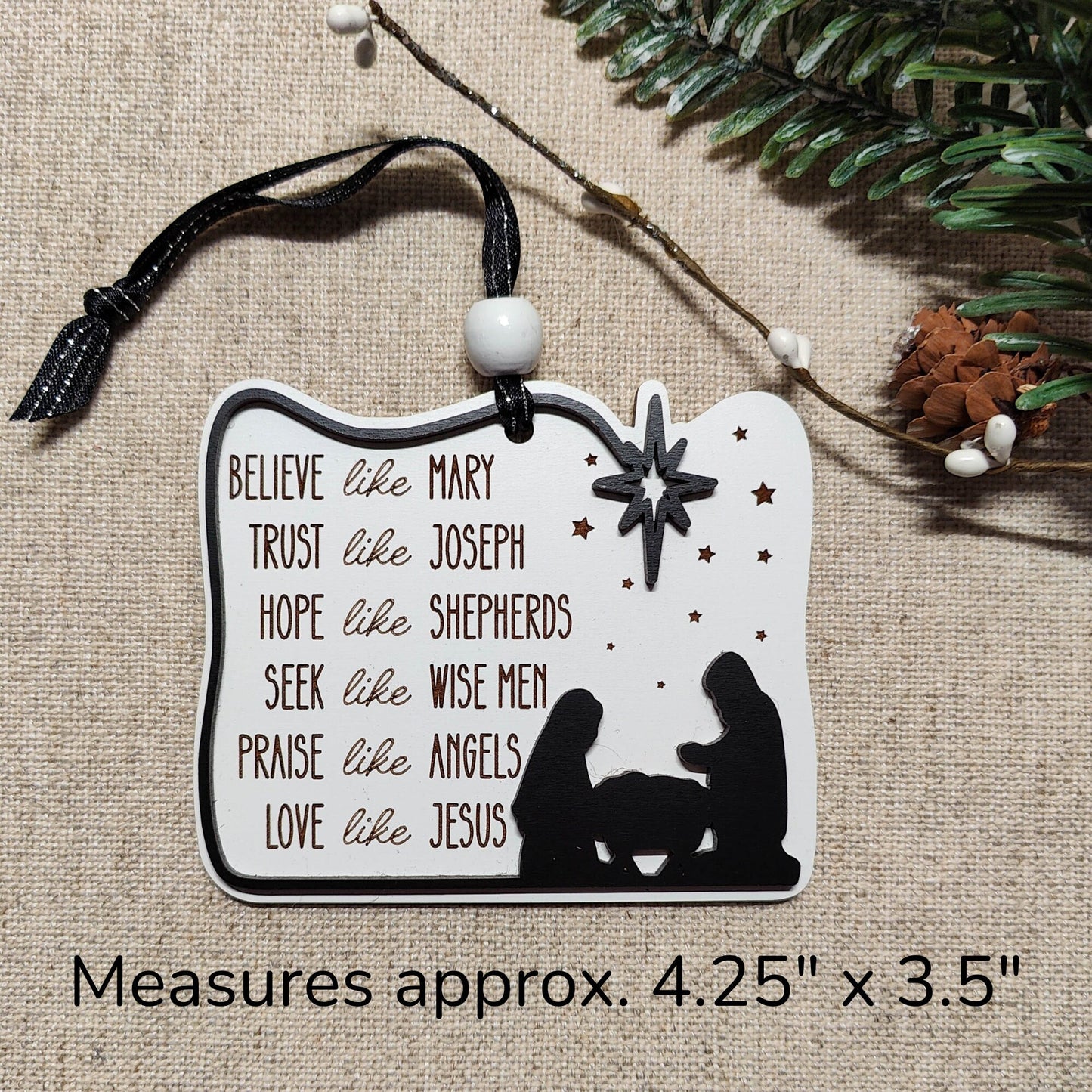 Believe Like Mary Ornament