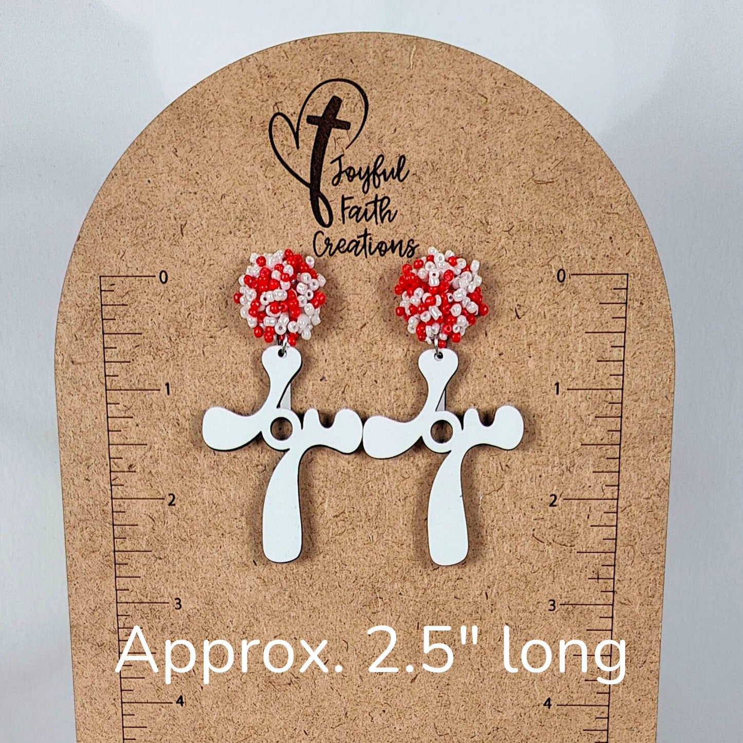 Joy Seed Bead Stud Earrings
