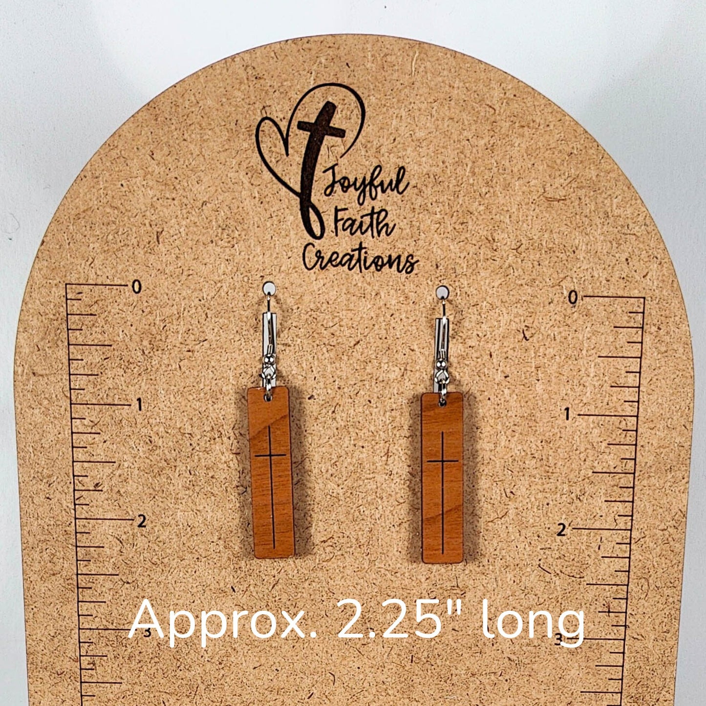 wood cross earrings, Christian gifts for women, Easter earrings, birthday gift for sister, for daughter, faith earrings, for teen, for wife
