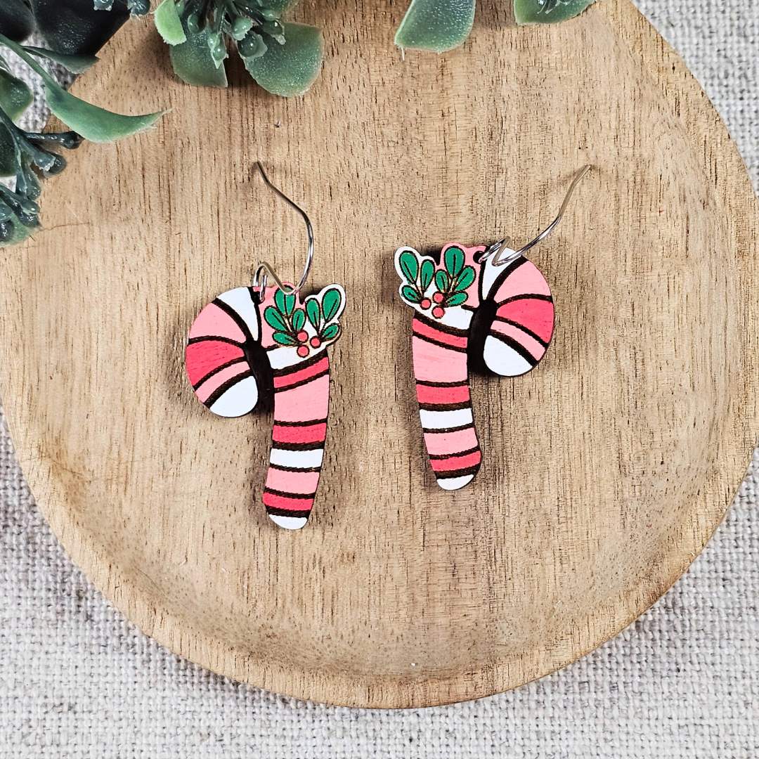 Candy Cane Earrings