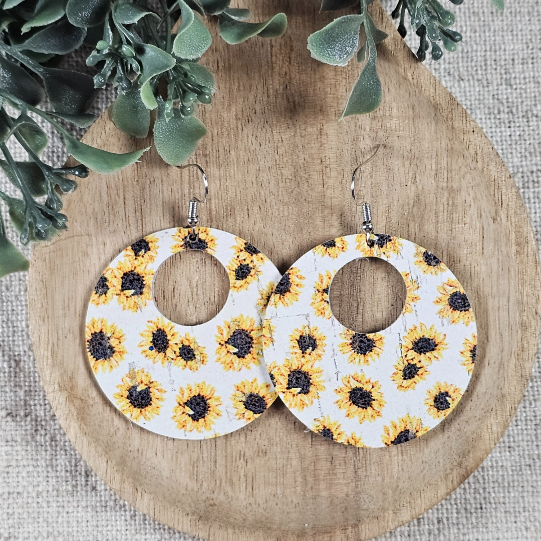 Sunflower Hole-in-One Earrings