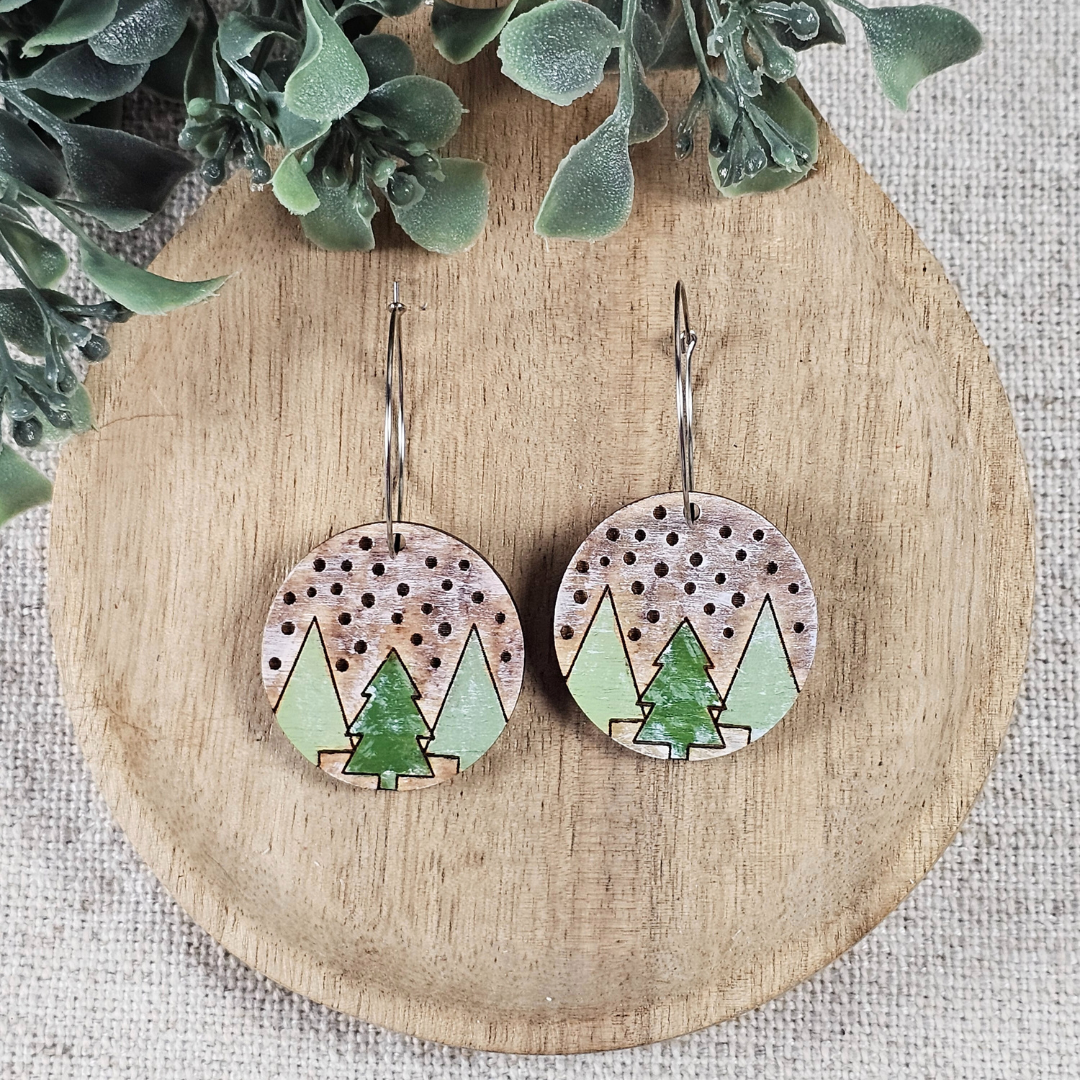 Trio of Trees Earrings