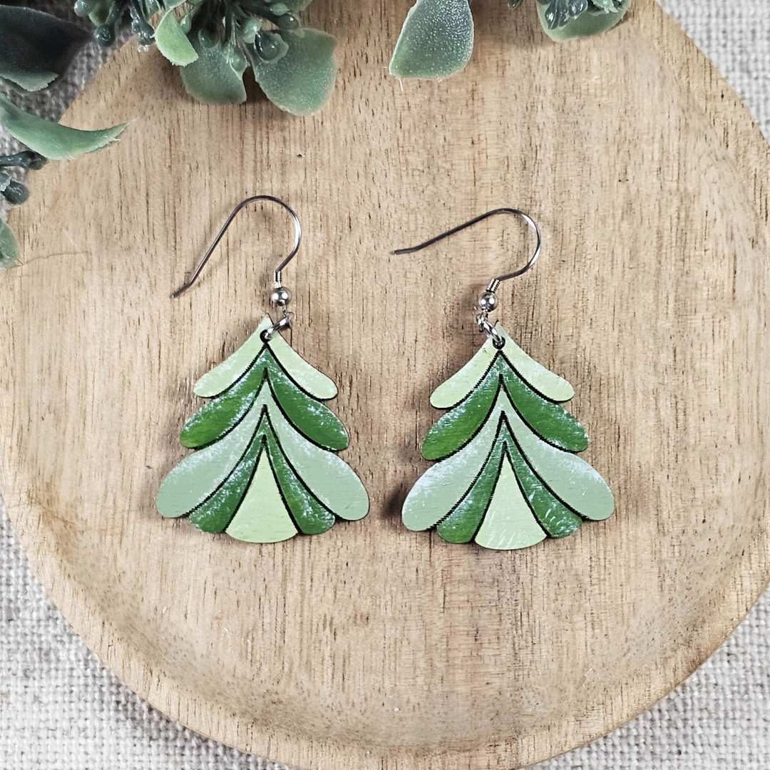 Winter Tree Earrings