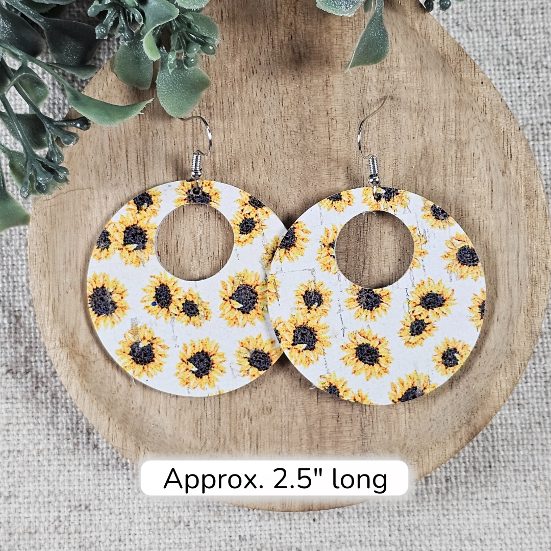 Sunflower Hole-in-One Earrings