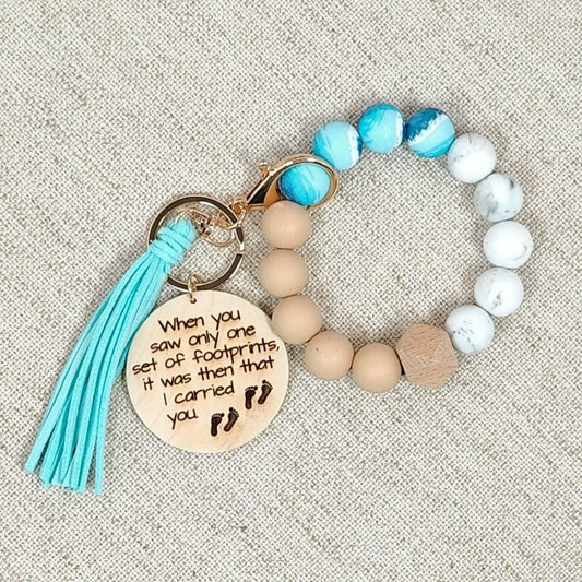 Footprints in the Sand Wristlet