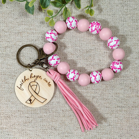 Breast Cancer Wristlet