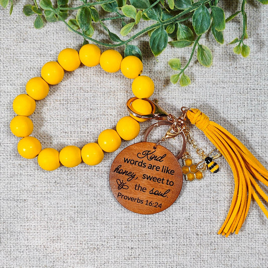 Kind Words are Like Honey Wristlet