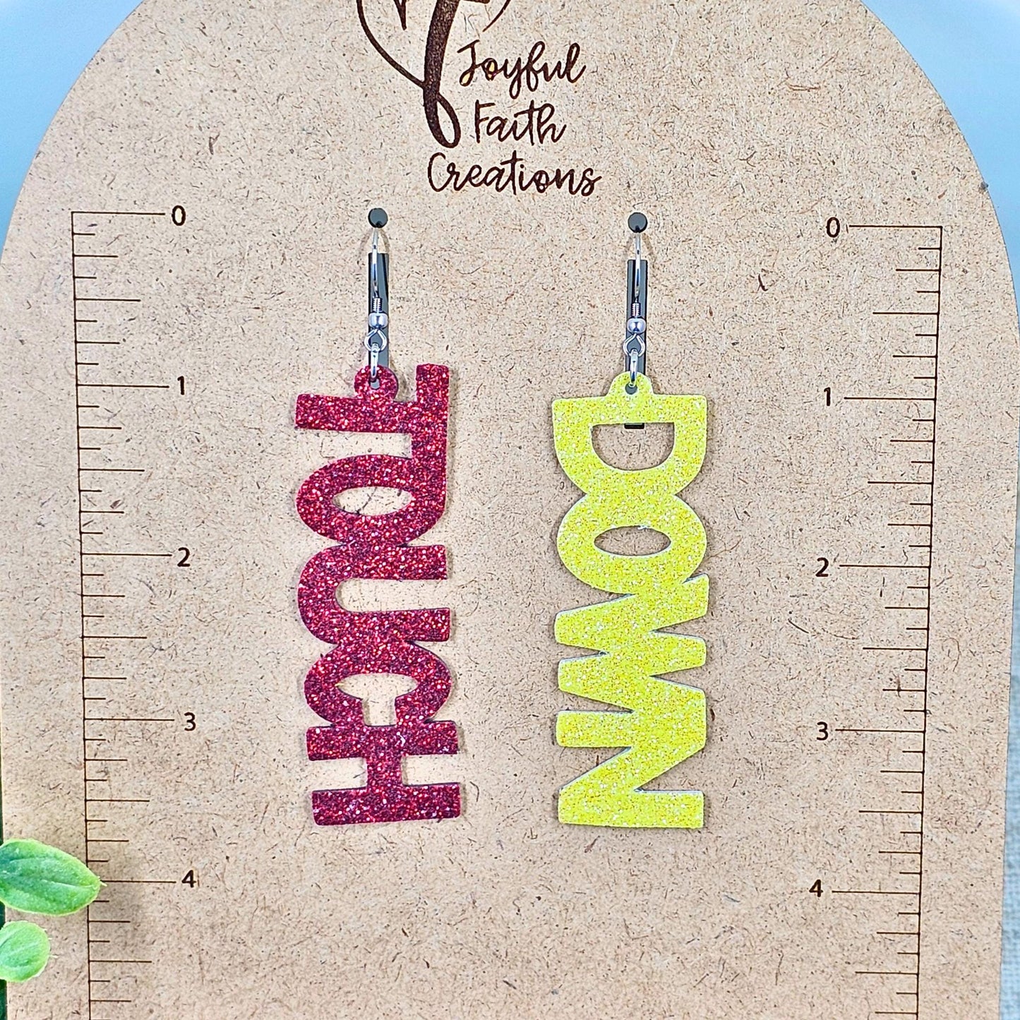 Touch Down Earrings-Red and Yellow