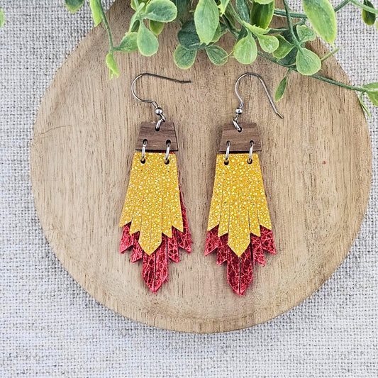 KC Boho Fringe Sparkle Earrings